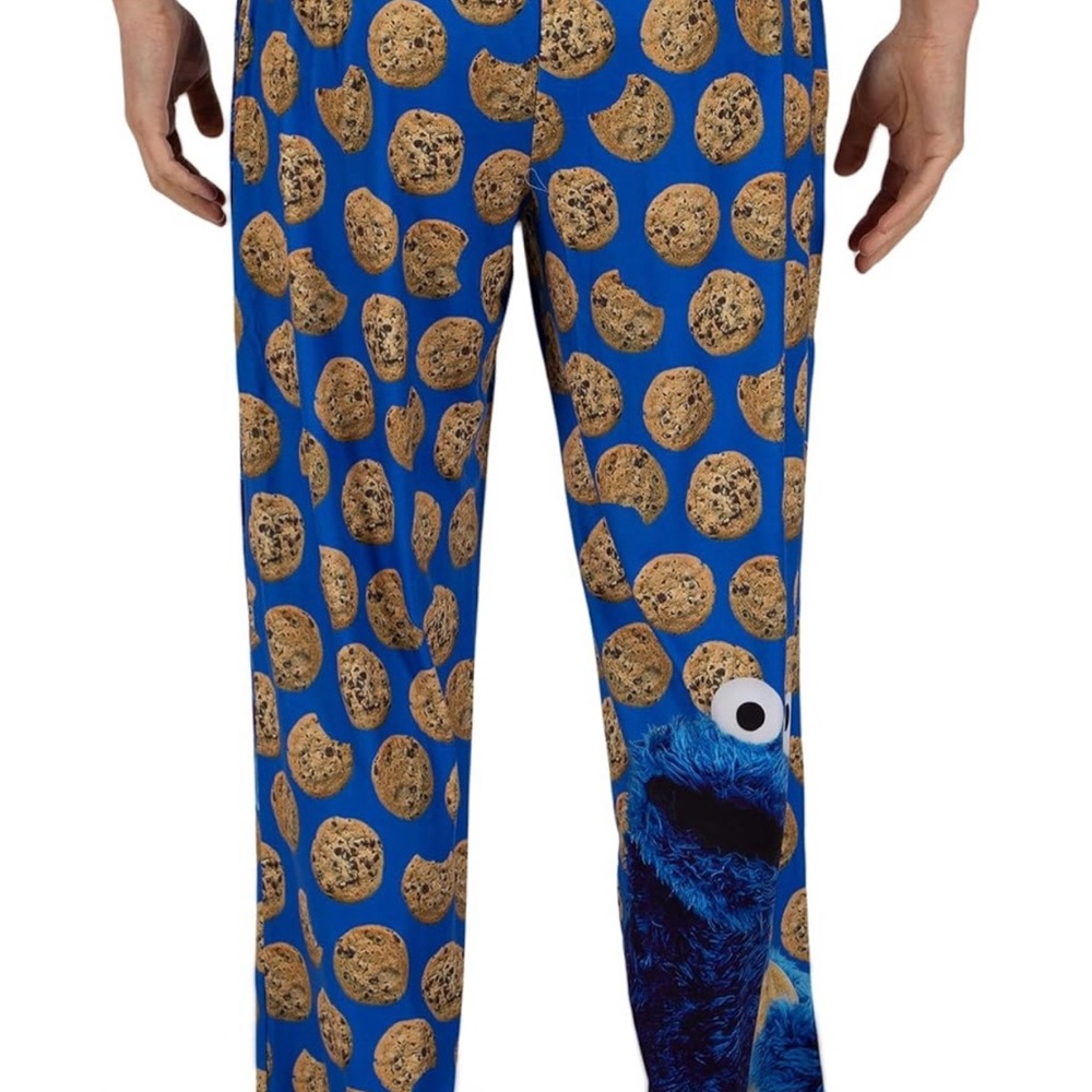 Brief Insanity Cookie Monster Lounge Pants Medium Sesame Street